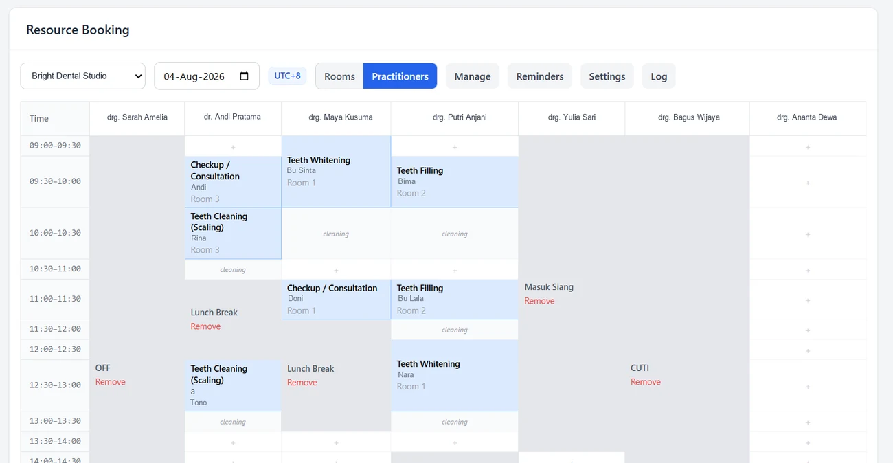 Kalender booking & jadwal Sultan AI